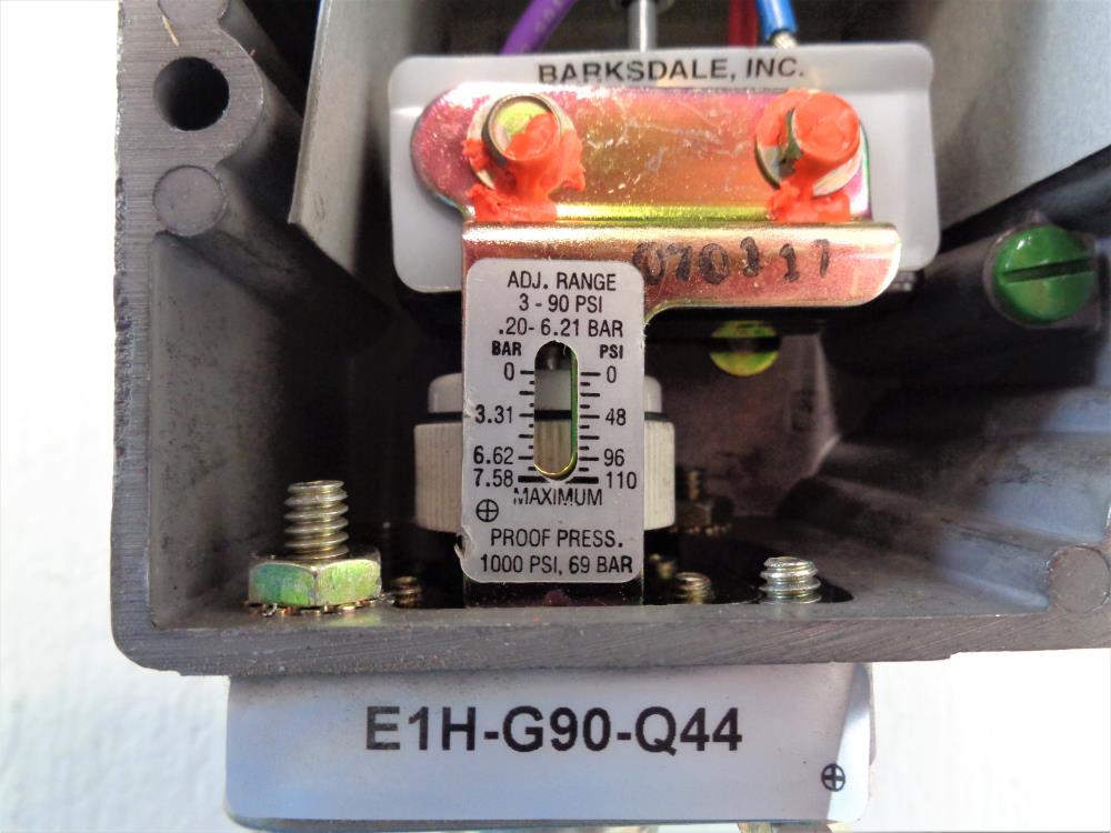 Barksdale Econotrol Pressure Actuated Switch E1HG90Q44